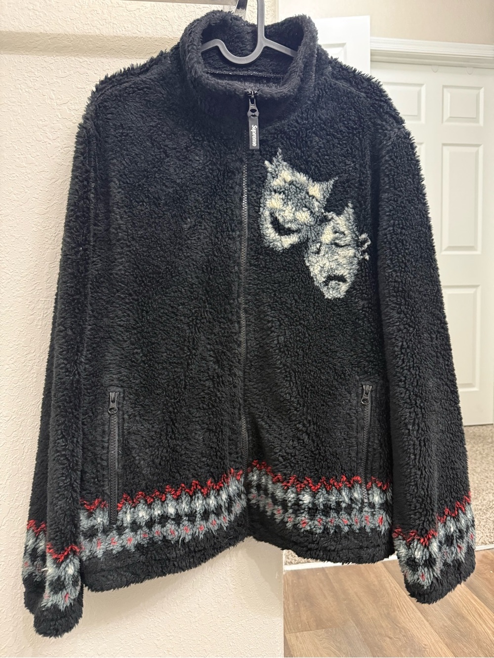 Supreme Drama Mask Fleece Zip-Up Jacket